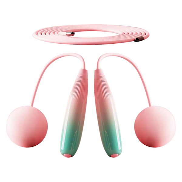 Ropeless hopprep Praktisk ABS PVC Säker sladdlös hopprep för träning Gradient Rosa