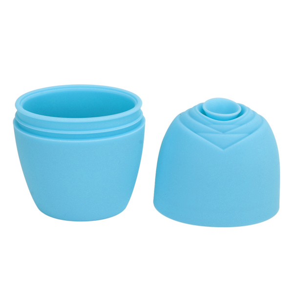 Ice Face Roller Silikon Ansiktsskönhet Ice Mold Face Massager Cube för hals och ögon blå