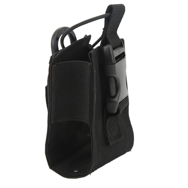 Walkie Talkie Radio Pouch Fodral Hållare Nylon Intercom Bag Interphone Pouch för Outdoor Sport Svart