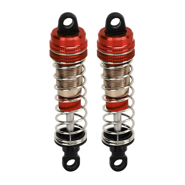 2 st 76mm RC Car Hydraulisk Stötdämpare Aluminiumlegering Olje Stötdämpare för SCY 16101 16102 16103 16201 1/16 RC Car Red