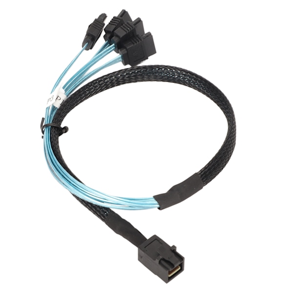 12GBPS Mini SAS HD SFF 8643 - 4 SATA 3.0 -kaapeli PVC Kaksikanavainen 7P Palvelin Kovalevy Array Datakaapeli 1m / 3.3ft