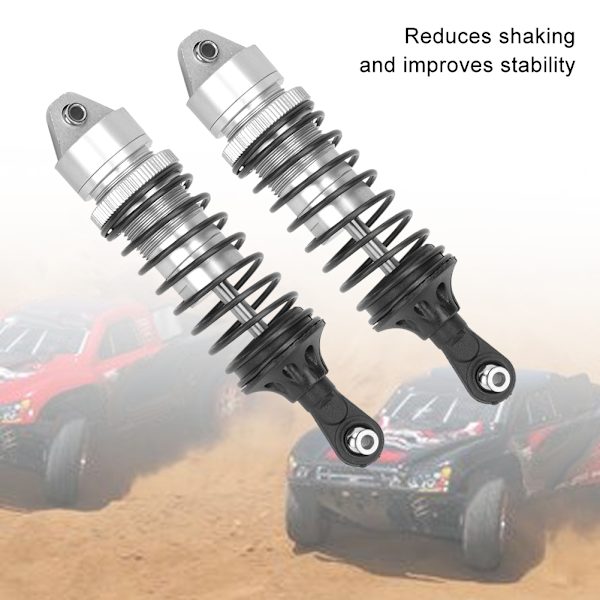 Aluminiumslegering forstærker bageste støddæmper Tilbehør Passer til ECX 2WD 1/10 RC Hobby CarSilver ECX1096S