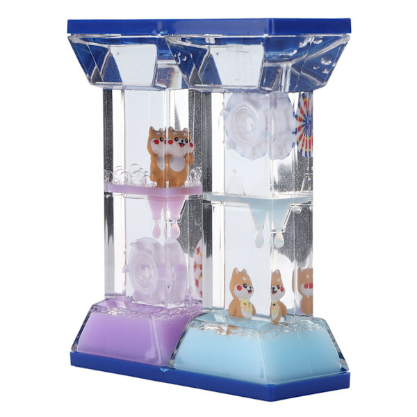 Färgglad Liquid Motion Bubbler Sand Timer för sensorisk lek och skrivbordsinredning