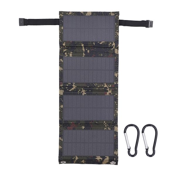 Solpanel Professionell 20W Effektiv vattentät 4-vikt monokristallin silikon Solpanel för utomhuscamping