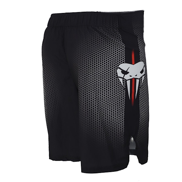 Sportsshorts Herre Lounge Rette ben lett elastiske shorts med midt på livet Trykte shorts for boksing Vandring Svart M