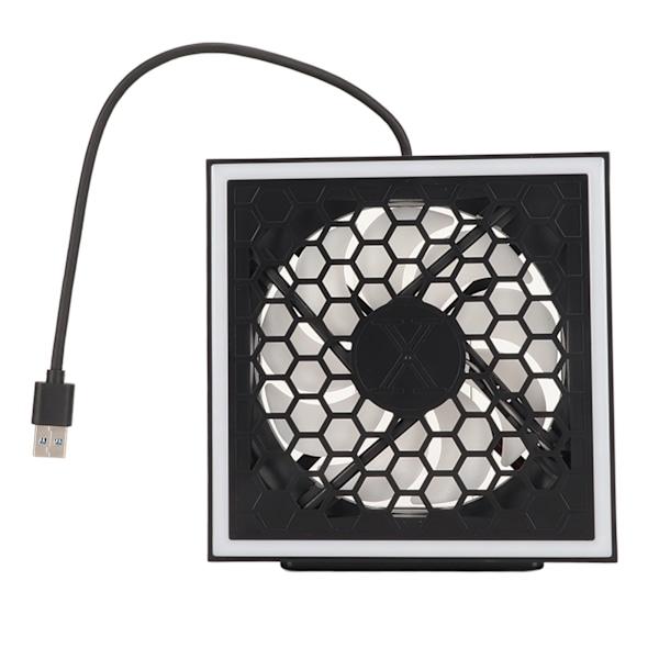 Konsoll Toppvifte 3 Hastigheter 7 Lysmoduser Topp Kjølevifte med RGB LED USB 3.0 USB 2.0 Port for Xbox Series X
