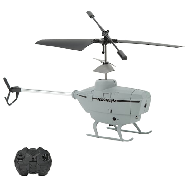 2.5CH RC Helikopteri Automaattinen Esteiden Välttämisen Kauko-ohjattava Lentokonelelu Gyroskoopilla Harmaa