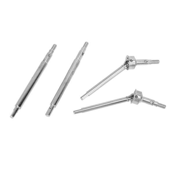 RC Bil Foran Bak CVD Drivaksel Messing Forlengelse Drivadapter Combiner Drivaksel for Traxxas 1/18 Sølv