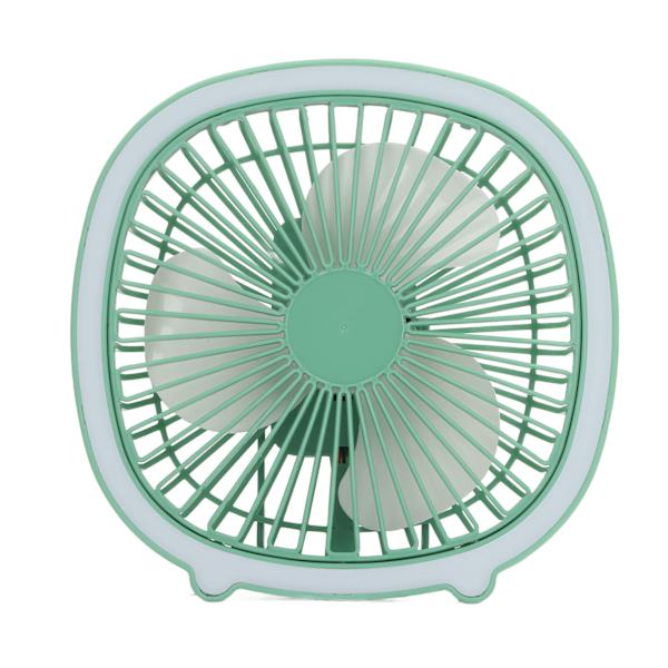 Pöytätuuletin Power säädettävä matalan melun latautuva Mini kannettava pystysuora riippuva tuuletin LED-valolla Mint Green