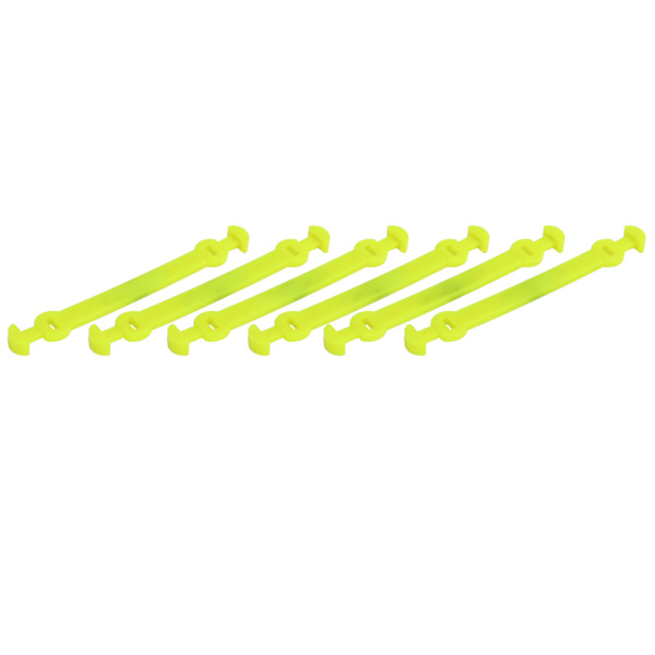 6 stk Tennisracket Vibrasjonsdempere Langt spenne Tennisracket Støtdempere for utendørssport Luorescerende gul
