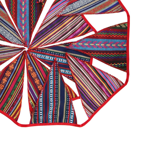 Vimpel Banner Etnisk stil Färgglad Utsökt Mönster Triangel Flagga Bunting Camping Party Vimpeldekoration