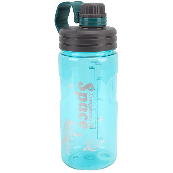 Stor vattenflaska Handtag Design Gym Utomhussport Cykling Hög kapacitet Plast drickskopp 1100ml Grön