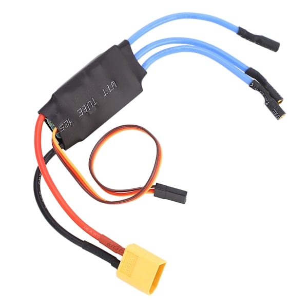 30A RC Harjaton ESC -korjausosat XT60-liittimellä Pitkä johto RC-kiinteäsiipisille lentokoneille Pienet nelikopterilentokoneet