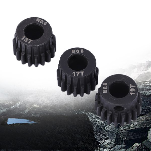 Motor Motormodul Pinion Gear Hulsætningskomponent til 1/10 1/8 RC Car17-19T