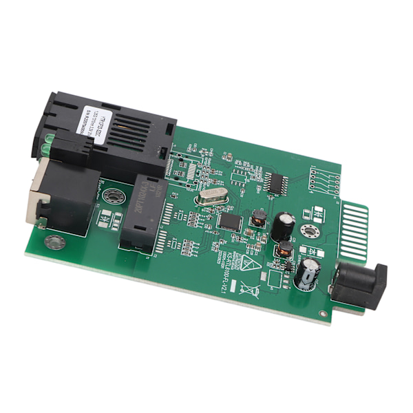 Fiber Transceiver 1000 Mbps 1310nm Dobbel Fiber Enkeltmodus Opptil 20 km RJ45 Port Ethernet Fiber Transceiver med LED-indikatorer