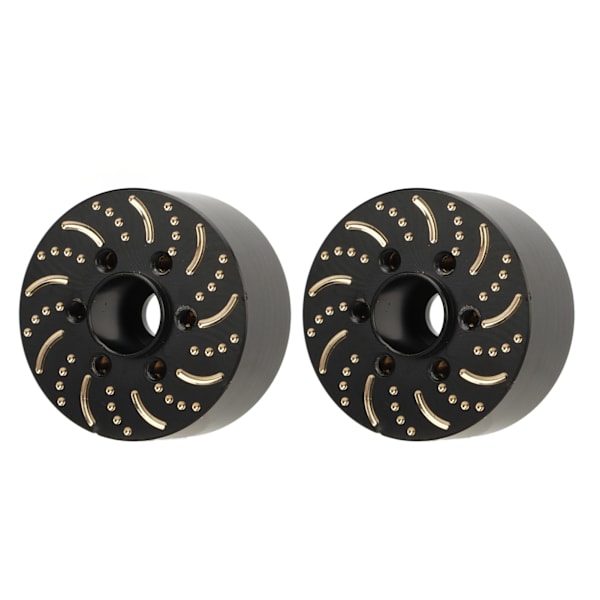 Messing hjulvægte Messing 6-huls hjul Hexnav Adapter Vægt til 1,9 tommer 2,2 tommer Beadlock hjulfælg 18,5 mm