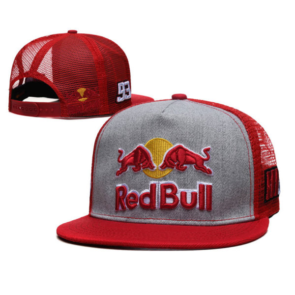 F1 Red Bull Racing Red Bull Hat Baseball Cap Herrebroderet Sports Dome Hip-Hop Hat Populær Skateboarding Rejser Udendørs Sports Hat One Size red