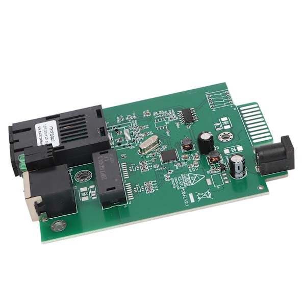 Fibertransceiver 1000 Mbps 1310 nm Dubbel Fiber Single Mode Upp till 20 km RJ45 Port Ethernet Fibertransceiver med LED-indikatorer