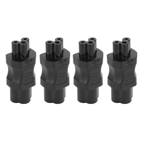 4 stk. IEC320 C6 til IEC320 C5 Strømadapter IEC320 C6 til C5 Strømkabel Adapter Konnektor Konverter til Laptop