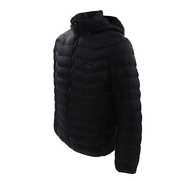 Uppvärmd jacka elektrisk 9 zon 2 kontroll 3 nivå varm kappa Tvättbar för hemma utomhus M