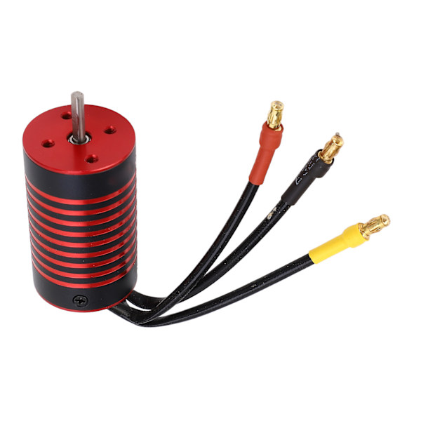 2845 RC-auton harjaton moottori Vedenpitävä ruosteenkestävä alumiiniseos 4-napainen RC-auton moottori 1/12 1/14 RC-autolle 3700KV
