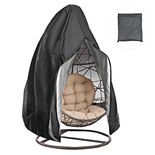 Garden Hanging Swing Chair Cover Dustproof Waterproof Protection Universal with Zipper420D