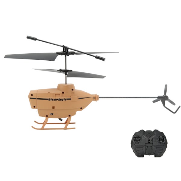 2.5CH RC Helikopter Automatisk Hinder Undvikande Fjärrkontroll Flygplansleksak med Gyroskop Khaki