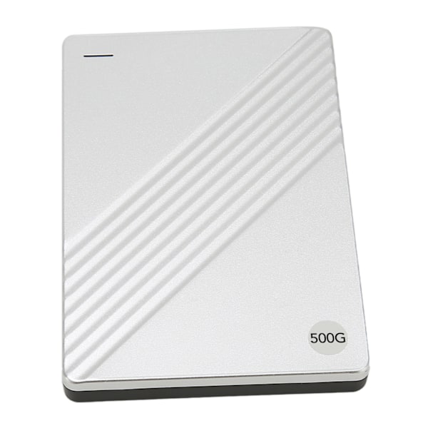 Extern Hårddisk Ultratunn 2.5 Tum USB 3.0 Aluminiumlegering Plug and Play Mobil Hårddisk för Dator TV Telefon Silver 500GB