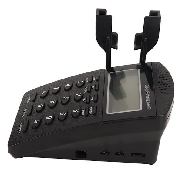 Telefon med knappsats och sladd för callcenter med återuppringning, nummerpresentation och headset, för hemmet, callcenter och kontor