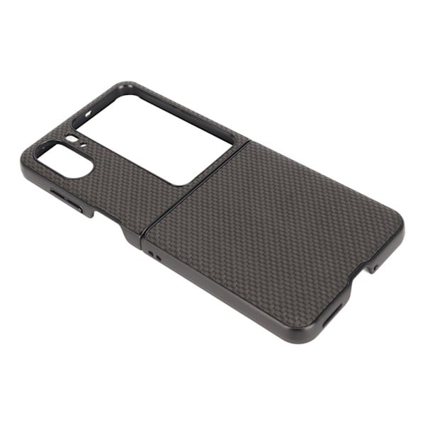 Kolfibertextur Vikbar Telefon Skyddsfodral Mobiltelefonskydd för Oppo Find N2 Flip Svart