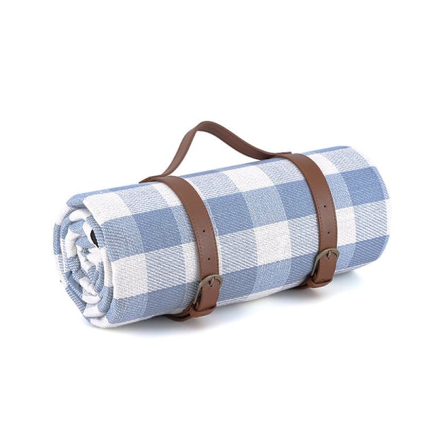 Picknickmatta med bälte, fuktsäker matta, utomhus tältmatta, halmmatta, picknickduk, strandmatta, campingmatta