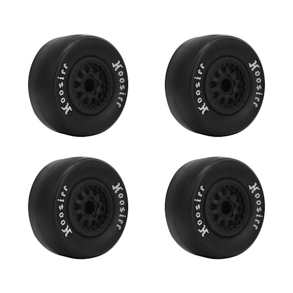 4kpl 1/10 mittakaavan RC-auton renkaat Kumirenkaat Muoviset pyörännavat 1/10 Off Road -kauko-ohjattavalle autolle