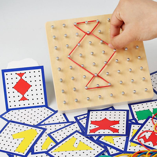 Pegboard-tila mielikuvitus lelu varhaislapsuuden matematiikan opetus apulelu pegboard