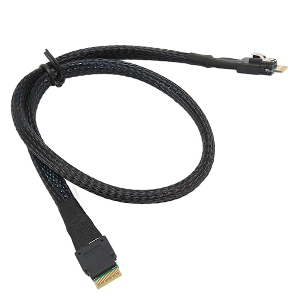 Slim SAS -kaapeli, jopa 12 Gbps, tinattu kupari, joustava, vakaa, turvallinen Micro SATA -kaapeli pöytäkoneen kotelon HDD-levylle, 1 metri / 3,3 jalkaa