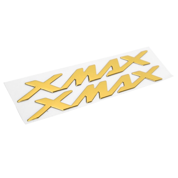 Par MC-emblemmärken 3D-dekaler för XMAX 125 250 400 (Gul)