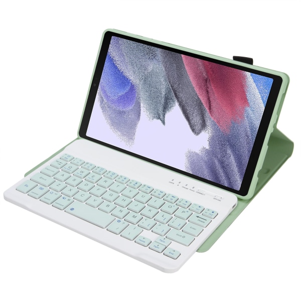 Bluetooth-tastatur med beskyttelsesdeksel for Samsung Tab A9 8,7 tommer SM-X110/X115 green