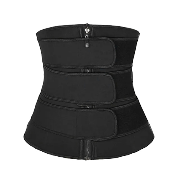 Taljetræning Polyester Lynlås Unisex Multifunktion Taljebind Wrap til Sport Sort XL