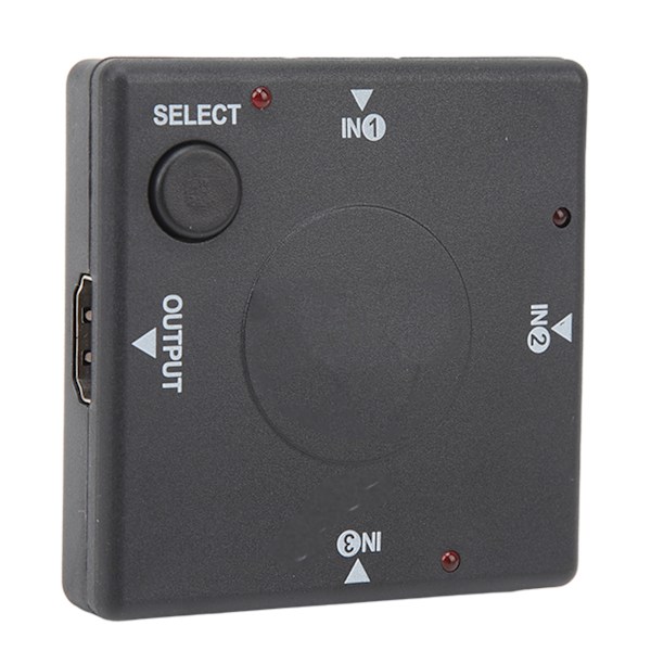 3 in 1 Out Switcher 1080P HD Multimedia Interface Splitter Adapter Video Converter för bärbar dator