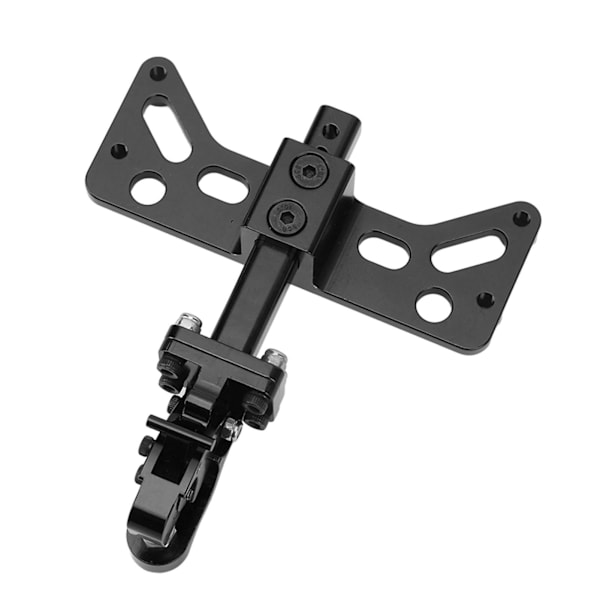 RC trækkrog Aluminiumslegering Justerbar letvægts anhængertræk til SCX6 1/6 sort