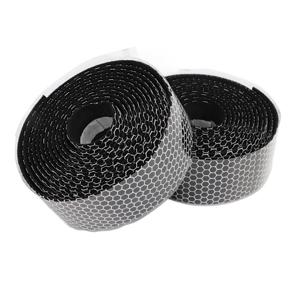 Sykkelstyretape PU-lær Honeycomb Pustende sykkelhåndtak Wraps med rygglim for landeveissykler Hvit
