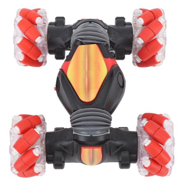 RC-temppuauton 4WD 2.4G elellähetyslelu Kaksisuuntainen kääntyvä auto kellokaukosäätimellä pojille ja tytöille Syntymäpäivä Punainen