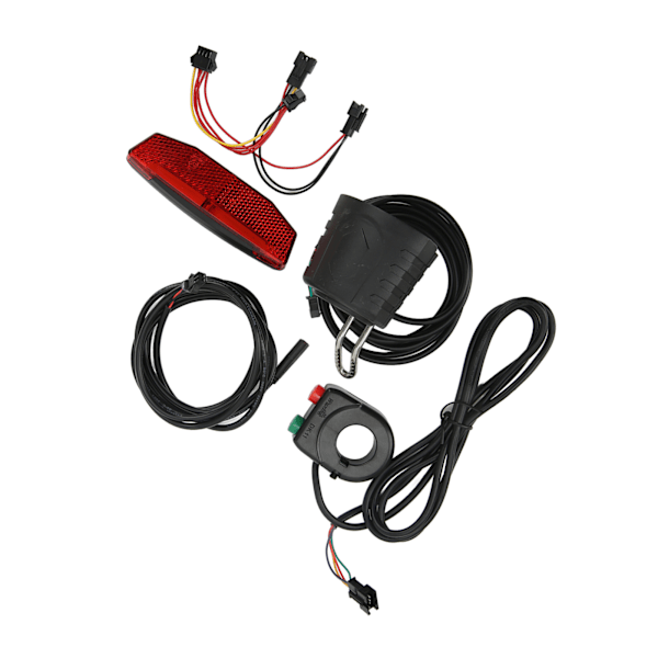 Elsykkel QD168 Frontlys DR001 Baklyssett med DK11 kontrollbryter for 36‑60V sykkelsykkel
