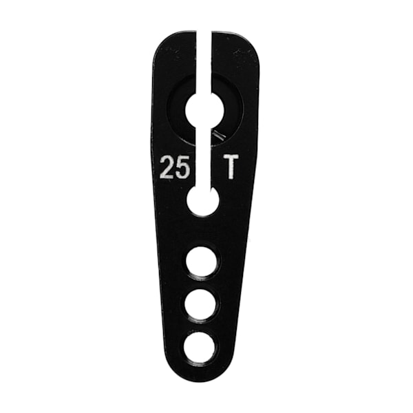 Servosarvi 25T alumiiniseos Kestävä säädettävä 3-reikäinen RC-auton servosarvi 1/10 RC-autoille Musta