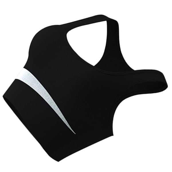 Sports-BH Nylon Åndbar Hudvenlig U-formet stålring Free Running Gym Atletisk BH til kvinder Sort M