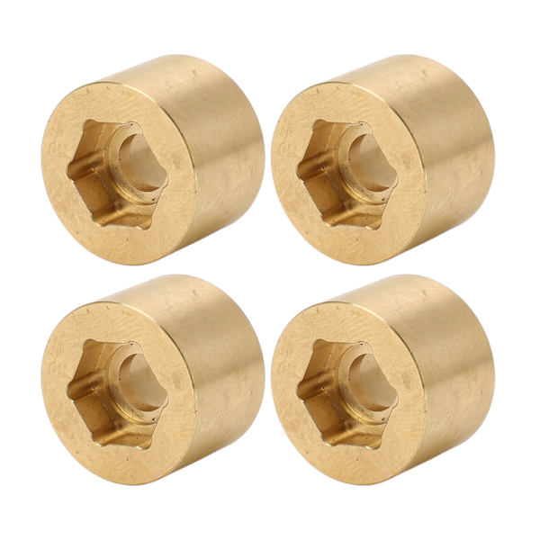 4kpl Hex Hex-navan levittäjä Messinki Paino Kulutusta kestävä Hex-laajennussovitin 1,9 tuuman 2,2 tuuman navalle 15 mm/0,6 tuumaa