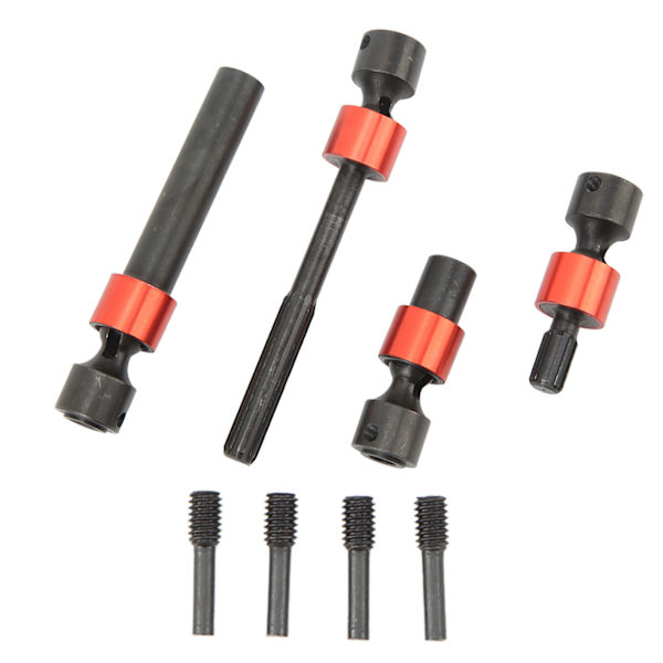 RC Center Drive Shaft Splined Universal Steel CVD Drivaxel för Traxxas REVO 3.3 för Summit E REVO 2.0 Red