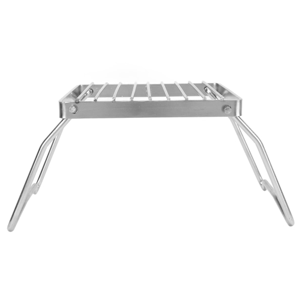 Sammenleggbar Bålpanne Grill Rustfritt Stål Sammenleggbar Camping Ovn Rist Stativ Nett for Grill Piknik Camping Backpacking