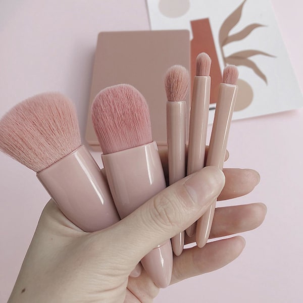 5 stk. Makeupbørster Bløde Tykke Hår Skønhedsværktøjer Bærbar Concealer Foundation Blush Blending