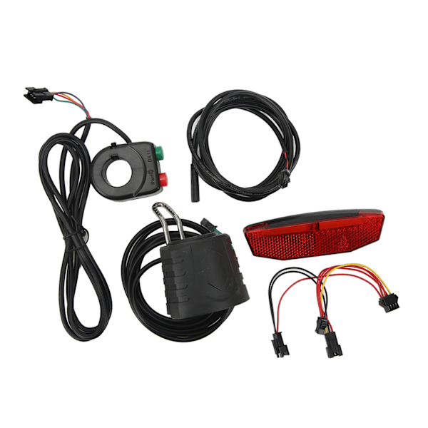 Elsykkel QD168 Frontlys DR001 Baklyssett med DK11 kontrollbryter for 36‑60V sykkelsykkel