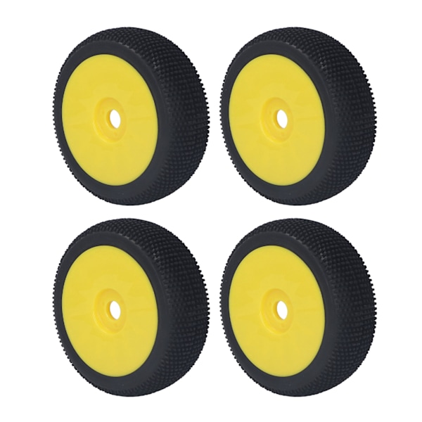 4st RC gummidäck Starkt grepp Hög nötningsbeständighet Flexibla 17 mm hjul för Redcat Yellow